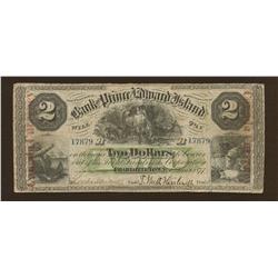 1877 Bank of Prince Edward Island $2