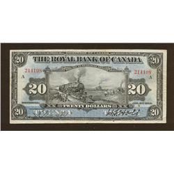 1913 Royal Bank of Canada $20