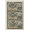 Image 1 : Sheet of Three 1900 Dominion of Canada Shinplasters 
