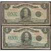 Image 1 : 1923 Dominion of Canada $1 - Lot of 5