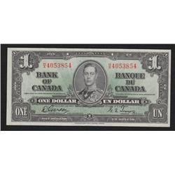 1937 Bank of Canada $1 Narrow Panel H/A