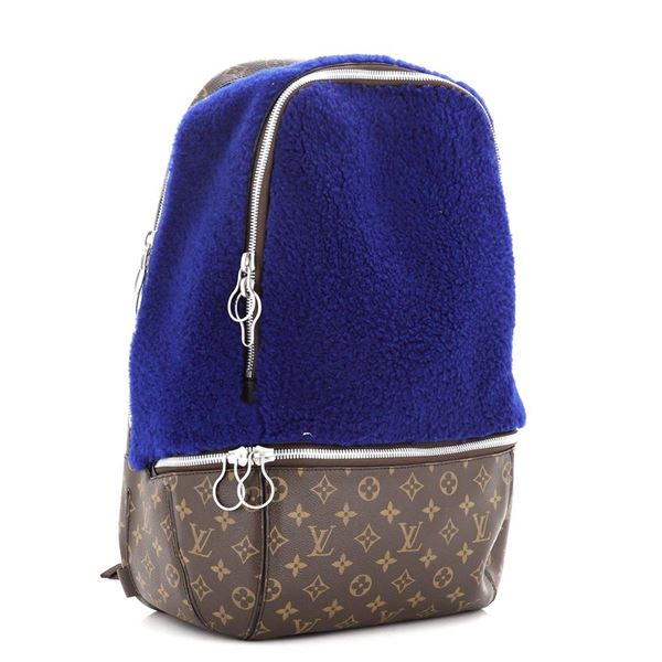 Louis Vuitton Marc Newson Backpack Shearling and Monogram Canvas