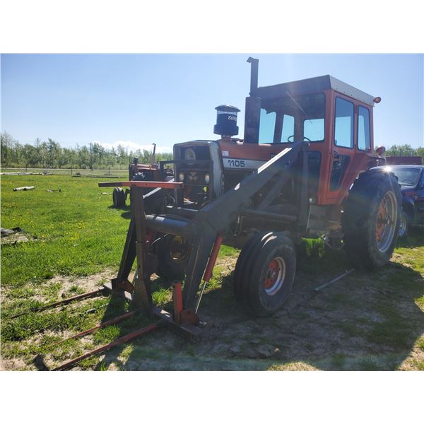 MASSEY FERGUSON 1105 TRACTOR MODEL 1105, DIESEL, SIN # 9B 42893,HAS KEYS, MISSING PARST