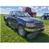 Image 2 : 2002 FORD F-150 XL 2 DR PU, BLUE, VIN # 2FTRX18W22CA32901 *HAS KEYS*