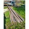 Image 1 : LOT OF 16' ROUGH CUT LUMBER AND POLES