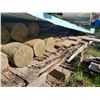 Image 5 : LOT OF 16' ROUGH CUT LUMBER AND POLES