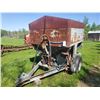 Image 1 : GREY FERTILIZER TRAILER 66"X64" BOX, WORKING ORDER UNKNOWN, *PARTS ONLY*