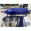 Image 2 : KITCHEN AID BLUE MIXER AND ATTACHMENTS - WORKS!