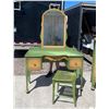 Image 1 : FRENCH COUNTRY ANTIQUE VANITY AND CHAIR (MATCHES LOT 1 AND LOT 5)