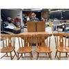 Image 22 : ETHAN ALLEN MAPLE AND BIRCH TABLE AND 4 CHAIRS