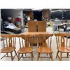 Image 23 : ETHAN ALLEN MAPLE AND BIRCH TABLE AND 4 CHAIRS