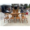 Image 26 : ETHAN ALLEN MAPLE AND BIRCH TABLE AND 4 CHAIRS