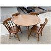 Image 4 : ETHAN ALLEN MAPLE AND BIRCH TABLE AND 4 CHAIRS