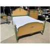 Image 4 : FRENCH COUNTRY ANTIQUE FULL SIZED BED, HEADBOARD, FOOTBOARD, MATTRESS, AND BOX SPRING