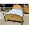 Image 5 : FRENCH COUNTRY ANTIQUE FULL SIZED BED, HEADBOARD, FOOTBOARD, MATTRESS, AND BOX SPRING