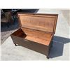 Image 4 : GORGEOUS WOODEN CEDAR LINED TRUNK. HUGE!