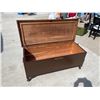 Image 5 : GORGEOUS WOODEN CEDAR LINED TRUNK. HUGE!