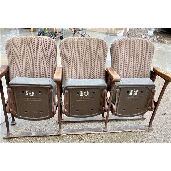 VINTAGE FOLD DOWN THEATRE SEATS