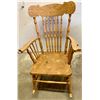 Image 1 : CARVED OAK ROCKING CHAIR