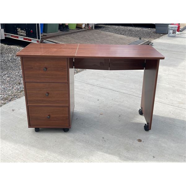 FOLD OUT SEWING DRAWERS AND WORKTABLE