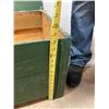 Image 7 : WOODEN SMALL TRUNK PAINTED GREEN