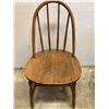 Image 1 : CURVED BACK WOODEN ACCENT CHAIR