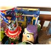 Image 2 : Toy Story play shave set in box (unused)/ school supplies w/ pencil case sealed, cups & loose toys