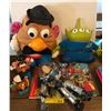 Image 1 : Toy story 2 sticker album in box, paint book (unused)  & 6 plush toy story 2 figures with tags