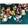 Image 2 : Homemade hand painted wood child chair, framed poster, large plush Dopey & group of soft toy dwarfs