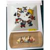 Image 1 : Glass lampshade Approx 13" & serving tray made from pressed paper (by Hasko) Approx 16" x 7"
