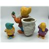 Image 2 : Happy ceramic planter (made by treasure craft) Approx 9 1/2" tall & a pair of salt & pepper shakers