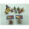 Image 2 : Set of 8 bisque Christmas tree ornaments (made by schmid) & 2 more bisque ornaments in bags