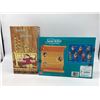 Image 2 : 3 items - set of mint in box 7 dwarfs figures / partial box of skybox trading cards & large vinyl