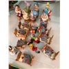 Image 1 : Group of 7 dwarfs bisque 2 3/4 tall (made in Korea), group of snow white 7 dwarfs made in Portugal