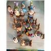 Image 2 : Group of 7 dwarfs bisque 2 3/4 tall (made in Korea), group of snow white 7 dwarfs made in Portugal