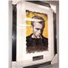 Image 2 : Framed print of Artist james Dean approx 25" x 18 1/2"