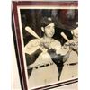 Image 2 : Framed print - Joe DiMaggio - Mickey Mantle - Ted Williams signed (Approx 15 1/2" x 14")
