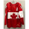 Image 2 : Jonathan Toews "Team Canada" signed jersey w/ framed print & certificate of authenticity size "M"