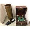 Image 1 : Group of 3 items - Antique shell case, antique medical device & 2 mags for PM5A5 submachine gun
