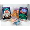 Image 1 : 4 Plush figures - 2 mint in box by Mattel w/ hard vinyl heads Approx 13" tall & plush dopey 18" tall