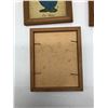 Image 2 : Group of 7 framed lithographs prints (1930s) missing Doc - Approx 5 1/2" x 4 1/2"