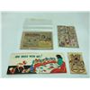 Image 2 : 4 pcs. - Snow white & the 7 dwarfs comic book (1952), Snow white stamps (1930s) Dwarfs get well card