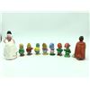 Image 2 : Set of snow white & 7 dwarfs ceramic figures (made by Goebel) approx 2 3/4" tall