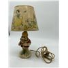 Image 8 : Doc lamp w/ original shade plaster (made by Lamode studios) Approx 13" (Previous repairs loose base,