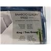 Image 2 : "Bamboo Luxury 9900 Deluxe Series" - King 4pc Bedsheet set - Light Blue - inclues Flat sheet/Fitted 
