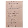 Image 2 : Albert Einstein Handwritten Signed Equation Page