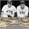 Image 1 : Ruth & Gehrig Signed Red Stitched Spalding Ball