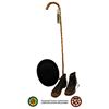 Image 2 : Charlie Chaplin Signed Worn Hat, Cane, & Shoes.