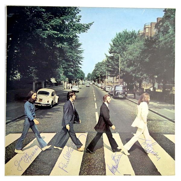 Beatles Signed Abbey Road LP Record Album