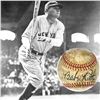 Image 1 : Babe Ruth Signed Red Stitched Reach Baseball